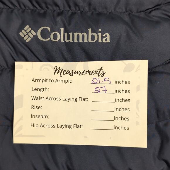 Columbia Men's Powder Lite II Insulated Puffer Vest Navy Blue Size M - Picture 11 of 11